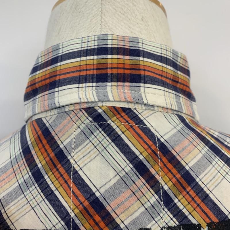 スコッチアンドソーダ SCOTCH＆SODA シャツ、ブラウス 半袖 カジュアルシャツ チェック ロゴ S チェック X ロゴ、文字 マルチカラー / マルチカラー /  メンズ USED 古着 中古 10034742