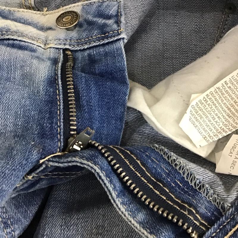 ザラ ZARA パンツ デニム、ジーンズ 4433 004 400 ストレッチ ダメージ加工 青 / ブルー /  レディース USED 古着 中古 10117734