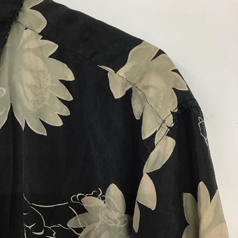 古着 USED シャツ、ブラウス 半袖 半袖シャツ プリントシャツ ポケットシャツ L プリント 黒 / ブラック /  メンズ USED 古着 中古 10137277