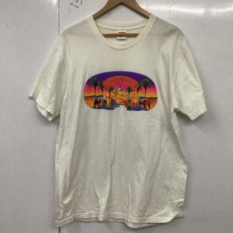 シュプリーム Supreme Tシャツ 半袖 17SS MIRAGETEE ミラージュTシャツ プリントTシャツ L プリント 白 / ホワイト /  メンズ USED 古着 中古 10128792