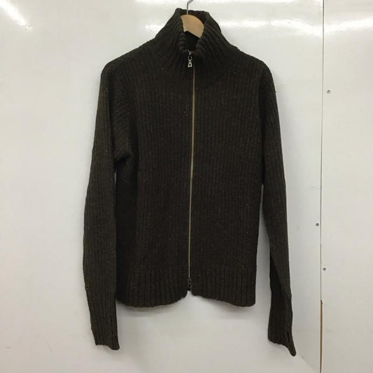 ボナジョルナータ BUONA GIORNATA カーディガン 長袖 ジップアップニットジャケット 長袖ニットジャケット L 総柄 カーキ / カーキ /  メンズ USED 古着 中古 10145035