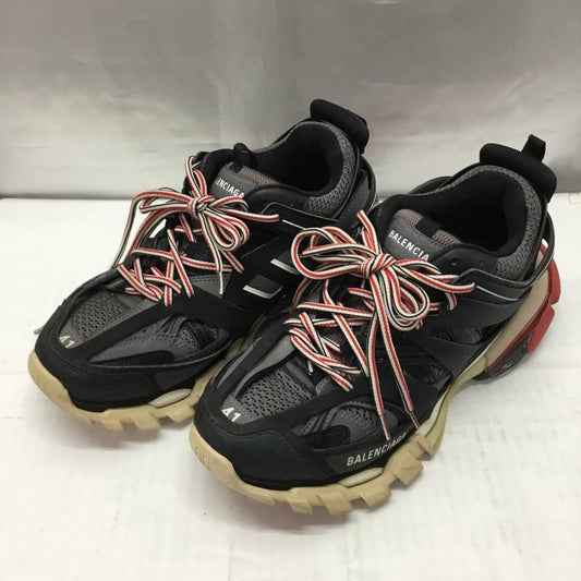 バレンシアガ BALENCIAGA スニーカー スニーカー 542023 トラックトレーナー 27cm 27.0cm ロゴ、文字 黒 / ブラック / X 灰 / グレー / X 赤 / レッド /  メンズ USED 古着 中古 10106272