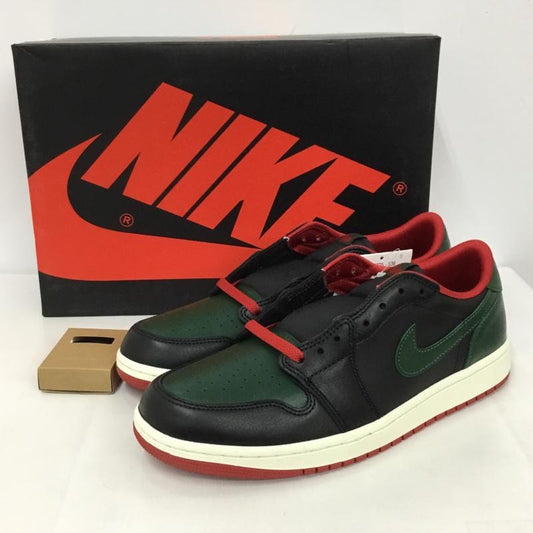 ナイキ NIKE スニーカー スニーカー CZ0775 036 WMNS AIR JORDAN 1 RETRO LOW OG 28cm 箱有 28.0cm ロゴ、文字 黒 / ブラック / X 赤 / レッド / X 緑 / グリーン /  メンズ USED 古着 中古 10124854