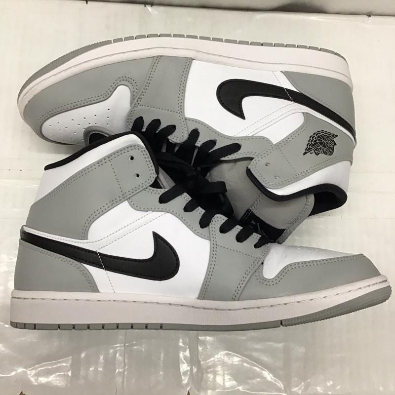 ナイキ NIKE スニーカー スニーカー 554724-092 AIR JORDAN 1 MID 29cm 箱有 29.0cm ロゴ、文字 白 / ホワイト / X 灰 / グレー / X 黒 / ブラック /  メンズ USED 古着 中古 10118202