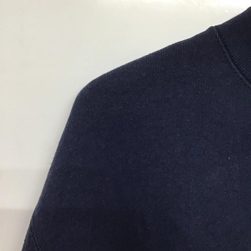 フルーツオブザルーム FRUIT OF THE LOOM トレーナー 長袖 長袖トレーナー スウェット クルーネック プルオーバー L ロゴ、文字 紺 / ネイビー /  メンズ USED 古着 中古 10143214
