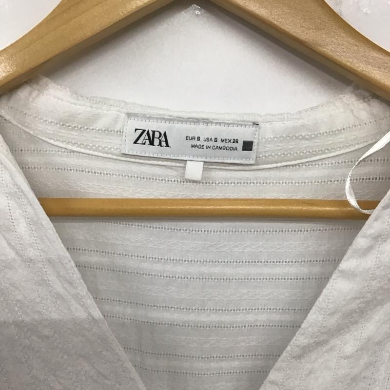 ザラ ZARA シャツ、ブラウス 長袖 S 無地 白 / ホワイト /  レディース USED 古着 中古 10140396