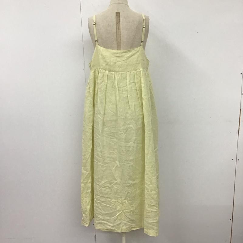 ツハルバイサマンサモスモス TSUHARU by Samansa Mos2 ワンピース ロングスカート 1105935 テーブルクロス キャミワンピース FREE 刺繍 黄 / イエロー /  レディース USED 古着 中古 10120758