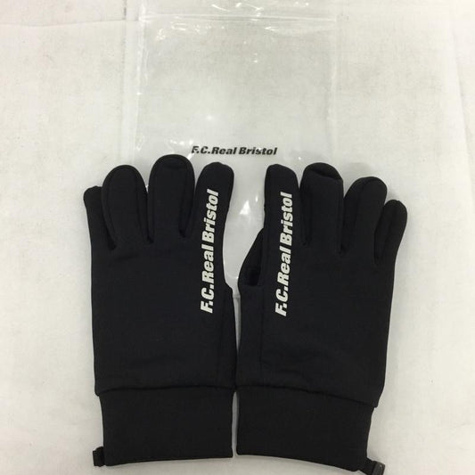 エフシーレアルブリストル F.C.Real Bristol ファッション小物 手袋 FCRB-252037 STRETCH FLEECE TOUCH GLOVES ロゴ、文字 黒 / ブラック /  メンズ USED 古着 中古 10149676