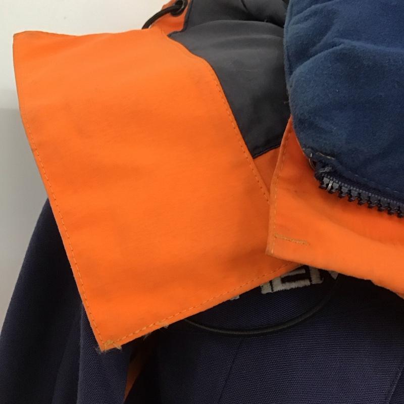 マムート Mammut ジャケット、上着 ジャンパー、ブルゾン ジップアップジャケット ジャンパー アウター アウトドア M ロゴ、文字 橙 / オレンジ / X 紺 / ネイビー /  メンズ USED 古着 中古 10110201