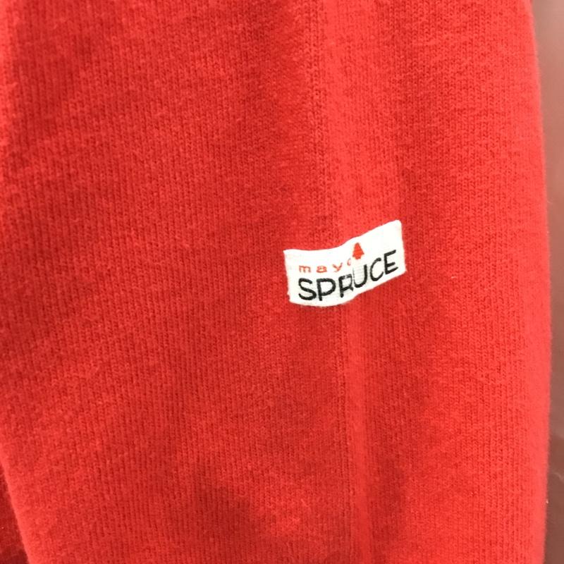 メイヨ スプルース MAYO SPRUCE カットソー 長袖 長袖カットソー クルーネックカットソー ロングスリーブカットソー M 無地 赤 / レッド /  メンズ USED 古着 中古 10118628