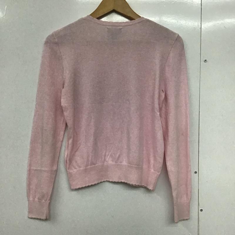 ポロラルフローレン POLO RALPH LAUREN カーディガン 長袖 L 無地 桃 / ピンク /  レディース USED 古着 中古 10143512