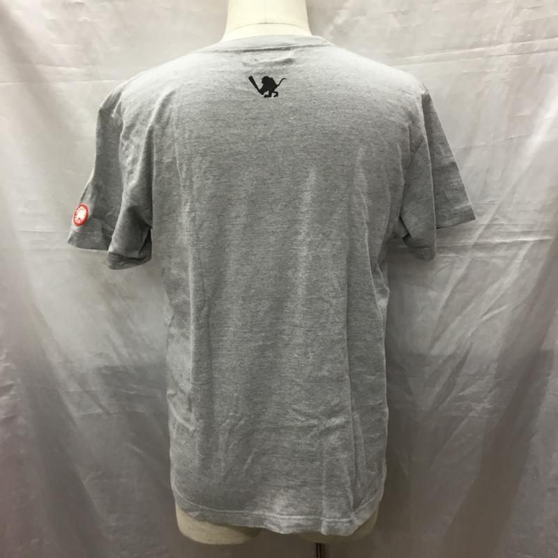 サンタスティック SANTASTIC! Tシャツ 半袖 半袖カットソー プリントTシャツ クルーネックカットソー M プリント 灰 / グレー /  メンズ USED 古着 中古 10122913