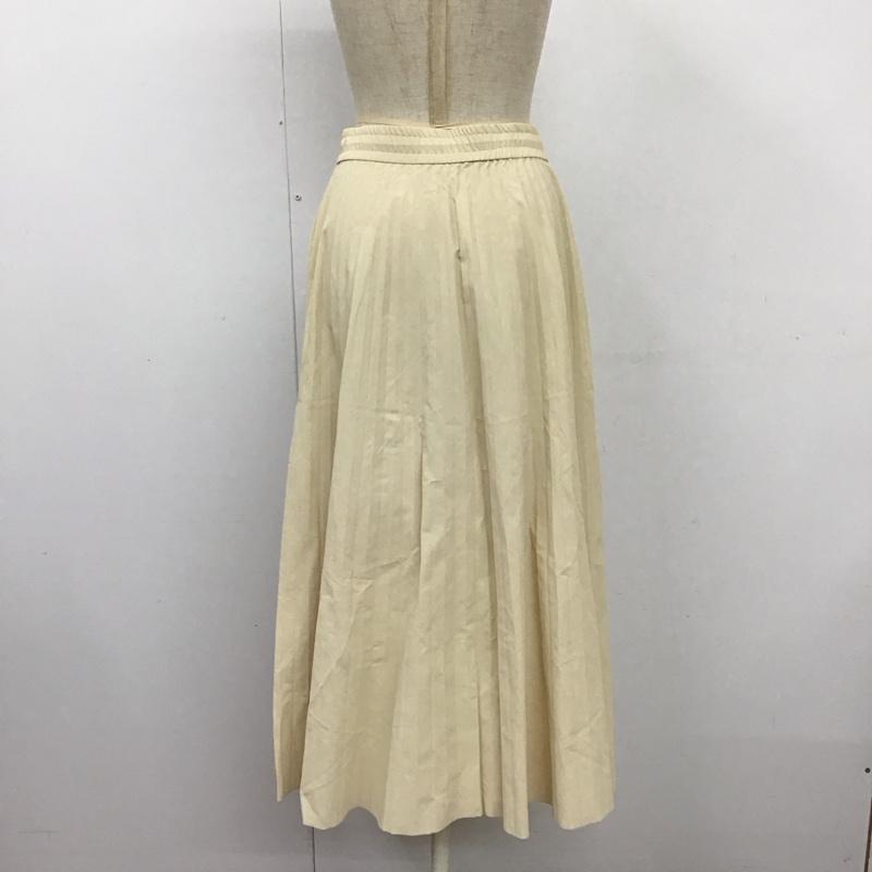 ザラ ZARA スカート ロングスカート ロングスカート フレアスカート カジュアルスカート プリーツスカート S 無地 ベージュ / ベージュ /  レディース USED 古着 中古 10124139