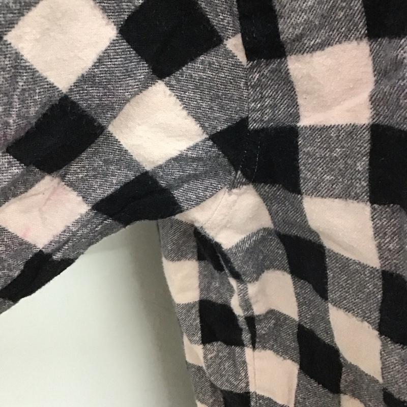 古着 USED シャツ、ブラウス 長袖 M チェック 黒 / ブラック / X 桃 / ピンク /  メンズ USED 古着 中古 10107047