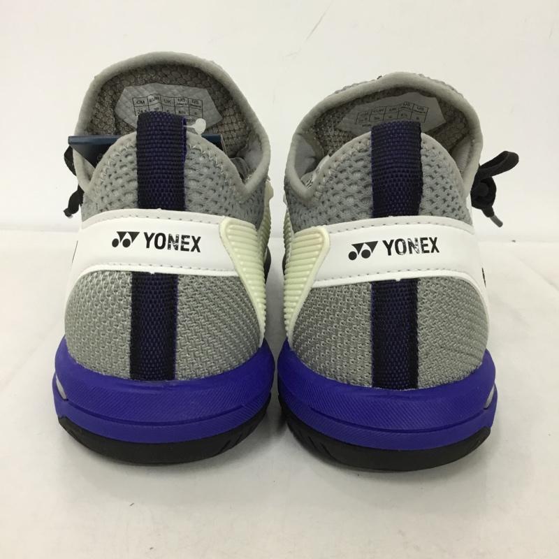 ヨネックス YONEX スニーカー スニーカー SHTF3MGC パワークッションフュージョンレブ3メンGC テニスシューズ 箱有 24.5cm 24.5cm ロゴ、文字 白 / ホワイト / X 青 / ブルー / X 灰 / グレー /  レディース USED 古着 中古 10147959