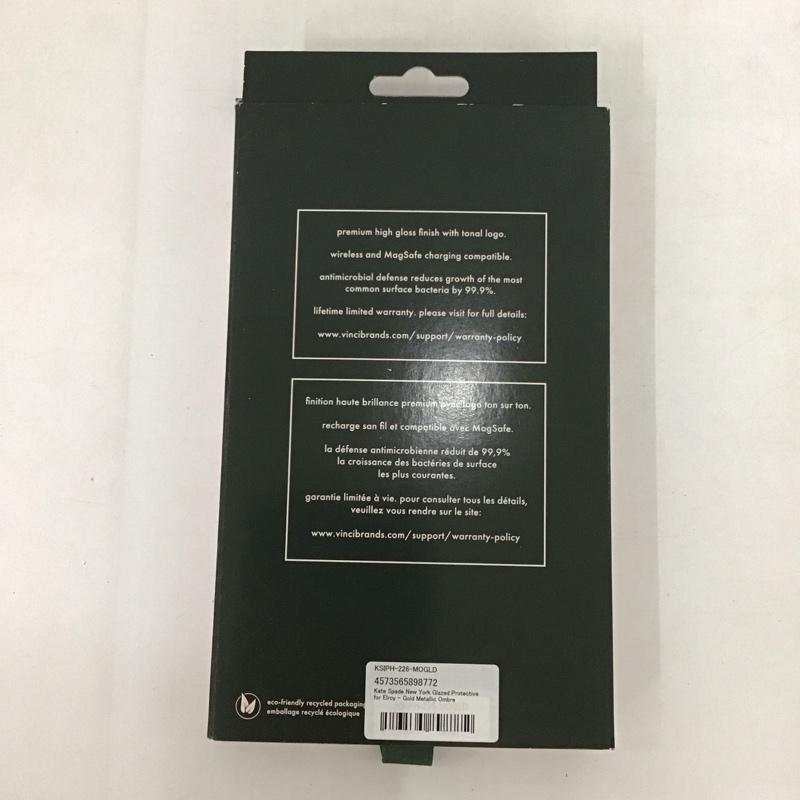 ケイトスペード Kate Spade ファッション小物 ファッション小物 KSIPH-226-MOGLD iPhone14 iPhoneケース Gold Metallic Ombre ロゴ、文字 金 / ゴールド /  レディース USED 古着 中古 10122763