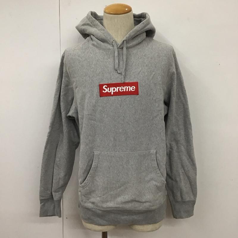 シュプリーム Supreme パーカー 長袖 14aw SupremeBoxLogoHoodedSweatshirt 長袖パーカー スウェット L ロゴ、文字 灰 / グレー /  メンズ USED 古着 中古 10110411