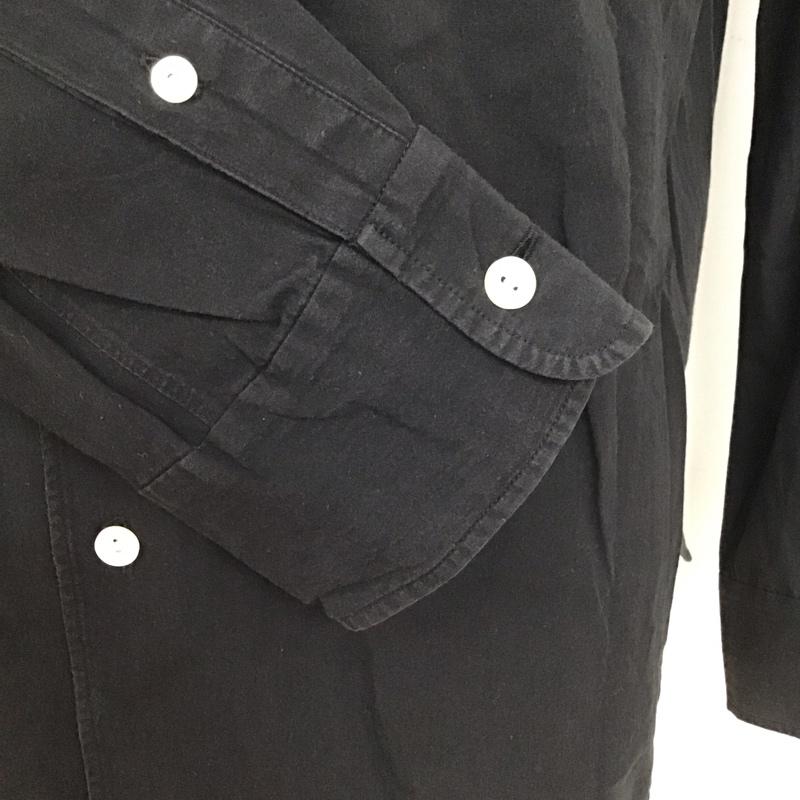 ナンバーナイン NUMBER (N)INE シャツ、ブラウス 長袖 裏地リバティー 宮下貴裕 2 無地 黒 / ブラック /  メンズ USED 古着 中古 10114743