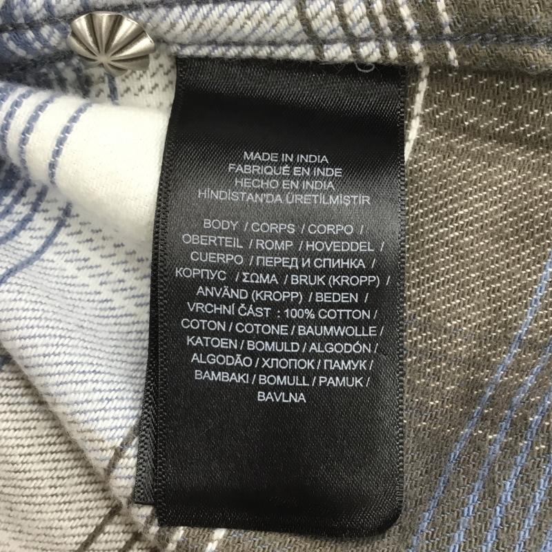 ダブルアールエル RRL シャツ、ブラウス 長袖 XL チェック 青 / ブルー /  メンズ USED 古着 中古 10127282