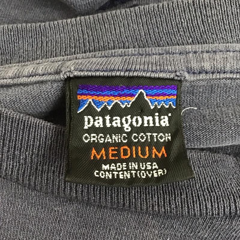 パタゴニア patagonia カーディガン 長袖 長袖カットソー プリントカットソー クルーネック M 無地 紺 / ネイビー /  メンズ USED 古着 中古 10130120