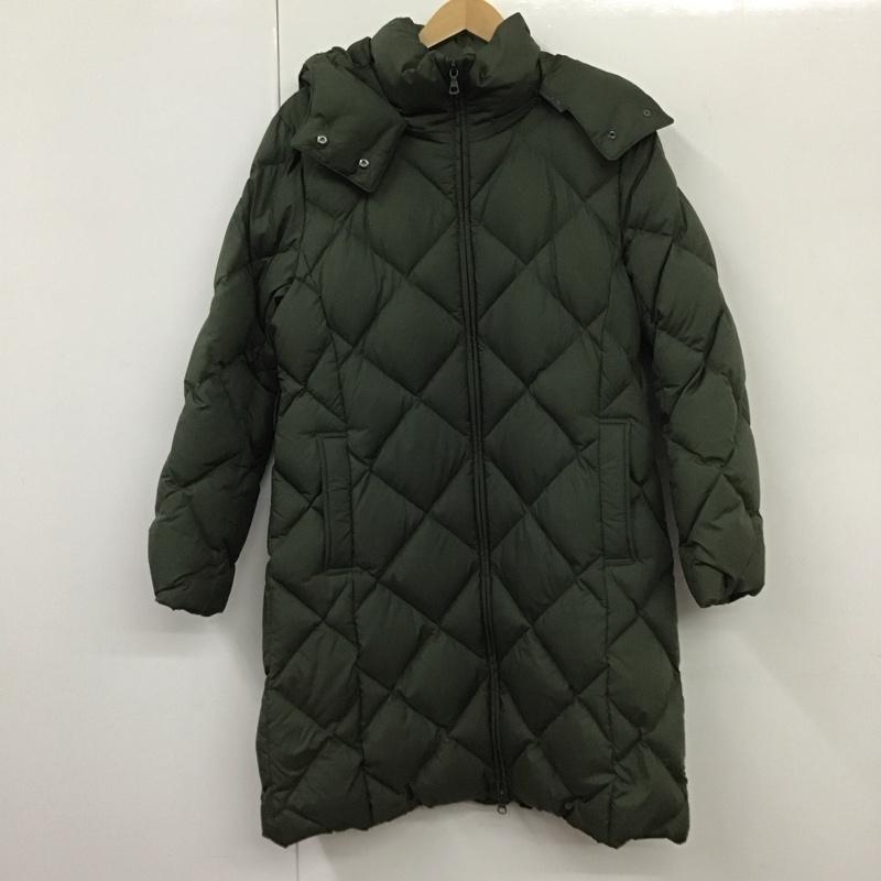 ユニクロ UNIQLO コート ダウンコート 212-146585 XL 無地 カーキ / カーキ /  レディース USED 古着 中古 10131420