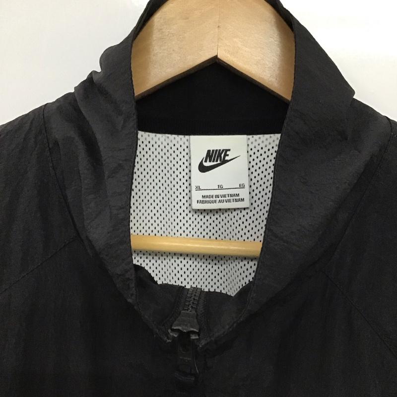 ナイキ NIKE ジャケット、上着 ジャンパー、ブルゾン ar3133-011 BIGSWOOSHWOVENJACKETMHBRSTMT ナイロンジャケット XL ロゴ、文字 黒 / ブラック / X 白 / ホワイト / X 赤 / レッド /  メンズ USED 古着 中古 10142870
