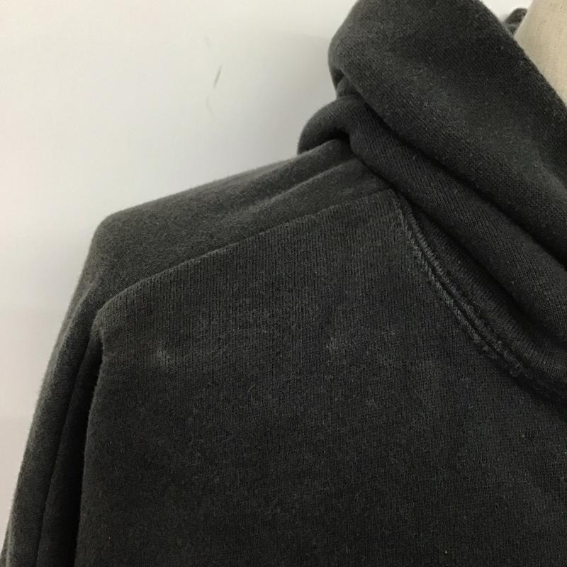 エッセンシャル ESSENTIEL パーカー 長袖 フーディ XL 無地 X プリント 黒 / ブラック /  メンズ USED 古着 中古 10106286