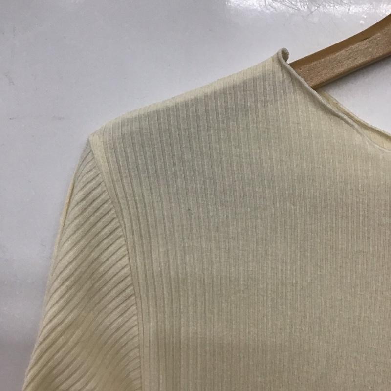 ディスコート Discoat カットソー 長袖 FREE 無地 アイボリー / アイボリー /  レディース USED 古着 中古 10142862