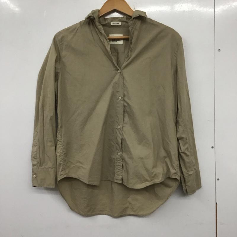 ニコアンド niko and... シャツ、ブラウス 長袖 無地 茶 / ブラウン /  レディース USED 古着 中古 10140403