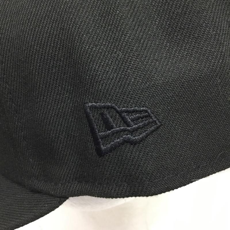 ニューエラ NEW ERA 帽子 キャップ 59FIFTY 62.5cm ロゴ、文字 黒 / ブラック /  メンズ USED 古着 中古 10106687