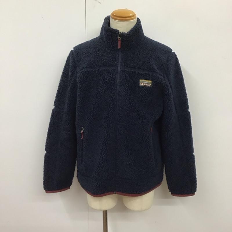 エルエルビーン L.L.Bean ジャケット、上着 ジャケット、ブレザー ジップアップジャケット ジャンパー ジャケット ボアジャケット アウター M ロゴ、文字 紺 / ネイビー /  メンズ USED 古着 中古 10122152