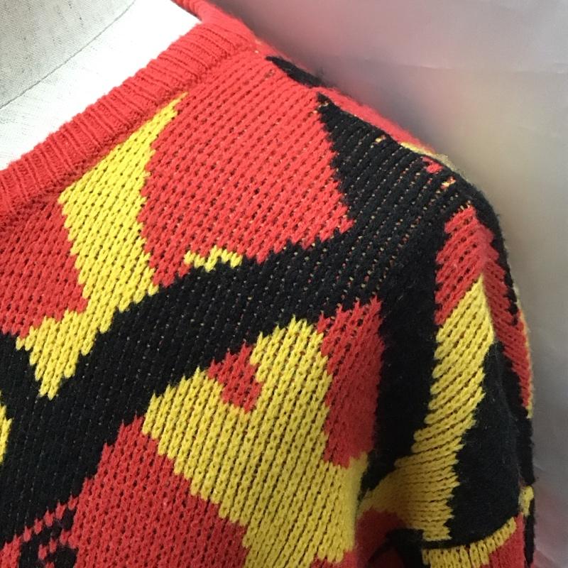 シュプリーム Supreme ニット、セーター 長袖 長袖ニットカットソー ニット セーター クルーネックニット L プリント マルチカラー / マルチカラー /  メンズ USED 古着 中古 10113588