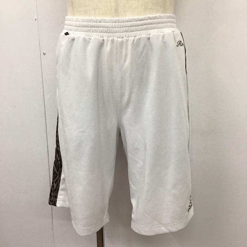 ロエン ROEN セットアップ セットアップ ジップアップジャケット ハーフパンツ 2点セット ジャージ L ロゴ、文字 白 / ホワイト /  メンズ USED 古着 中古 10119694