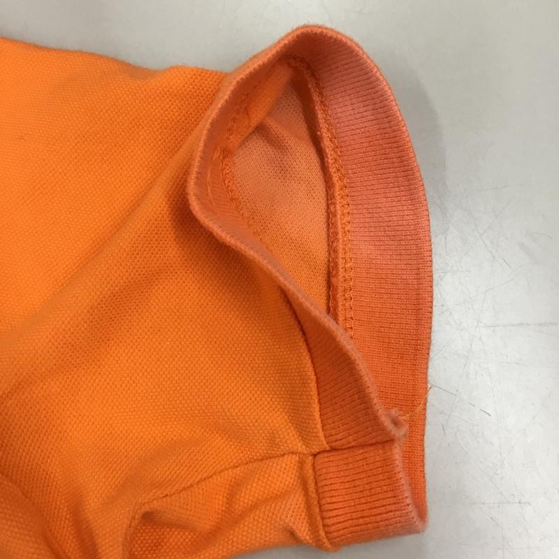 アバクロンビーアンドフィッチ ABERCROMBIE&FITCH ポロシャツ 半袖 半袖ポロシャツ カラーシャツ 半袖カットソー S ロゴ、文字 橙 / オレンジ /  メンズ USED 古着 中古 10115826