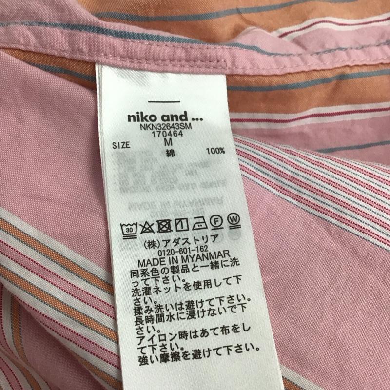 ニコアンド niko and... シャツ、ブラウス 長袖 nkn32643SM ワイドシルエット M ストライプ マルチカラー / マルチカラー /  レディース USED 古着 中古 10133383