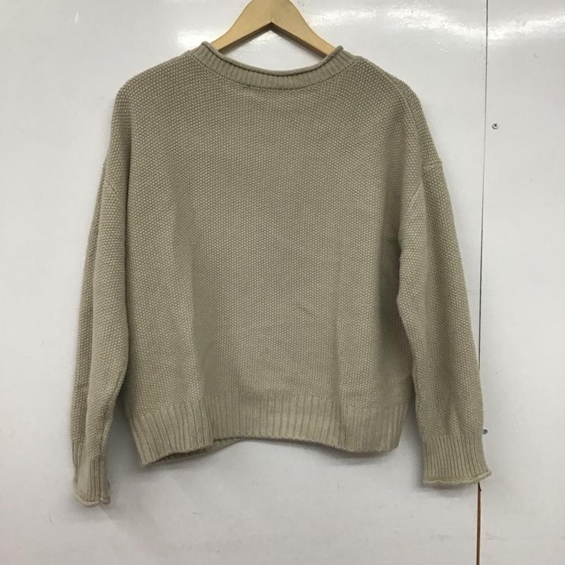 ローリーズファーム LOWRYS FARM ニット、セーター 長袖 長袖ニットカットソー クルーネック セーター FREE 無地 ベージュ / ベージュ /  レディース USED 古着 中古 10147651