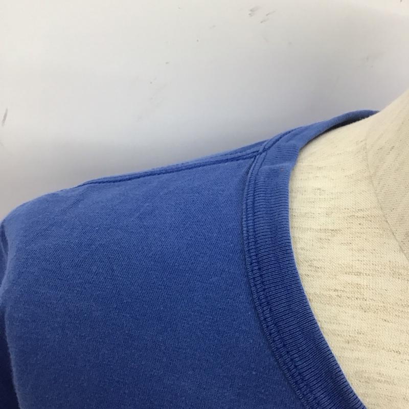 アメリカンイーグル AMERICANEAGLE Tシャツ 半袖 クルーネック L ロゴ、文字 青 / ブルー /  メンズ USED 古着 中古 10106941