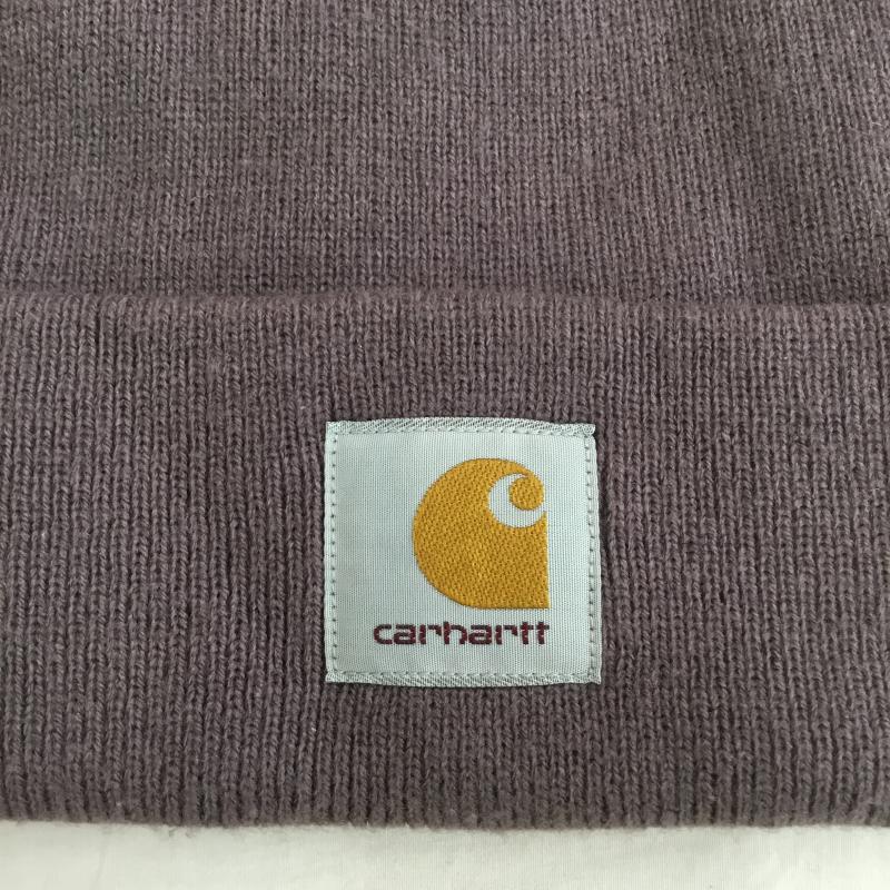 カーハート Carhartt 帽子 ニット帽 FREE ロゴ、文字 紫 / パープル /  メンズ USED 古着 中古 10136541