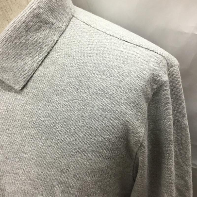 ラコステ LACOSTE ポロシャツ 長袖 5191L ワニ 4 ワンポイント 灰 / グレー /  メンズ USED 古着 中古 10111411