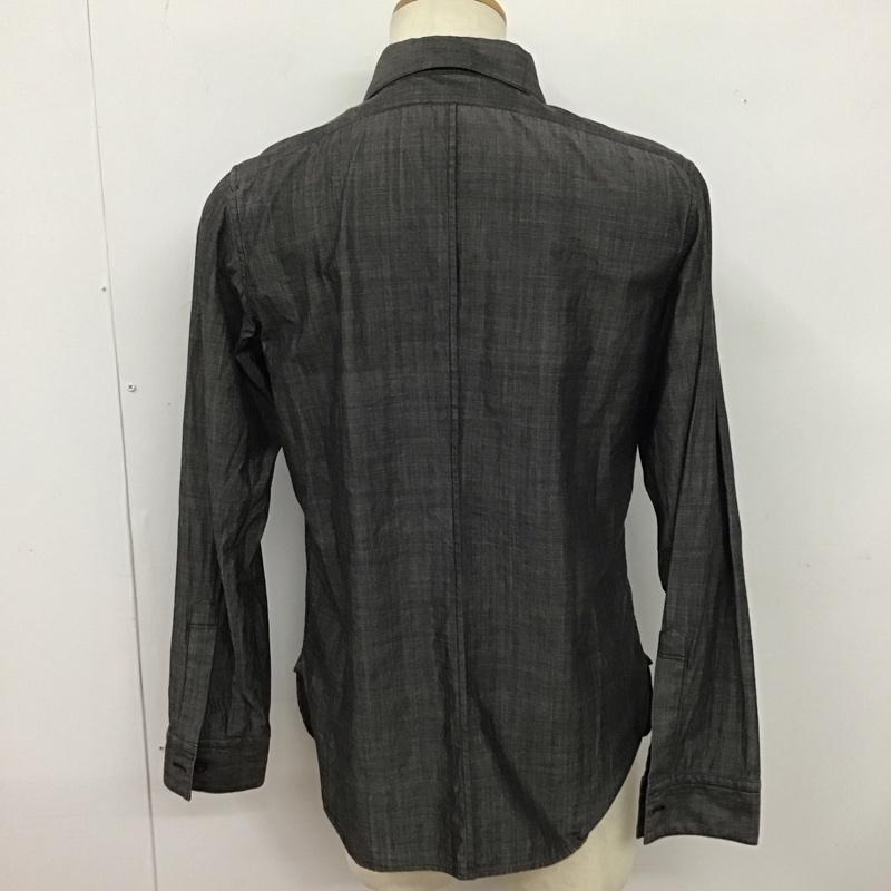 バデル VADEL シャツ、ブラウス 長袖 長袖シャツ 無地シャツ カラーシャツ 46 無地 灰 / グレー /  メンズ USED 古着 中古 10125309