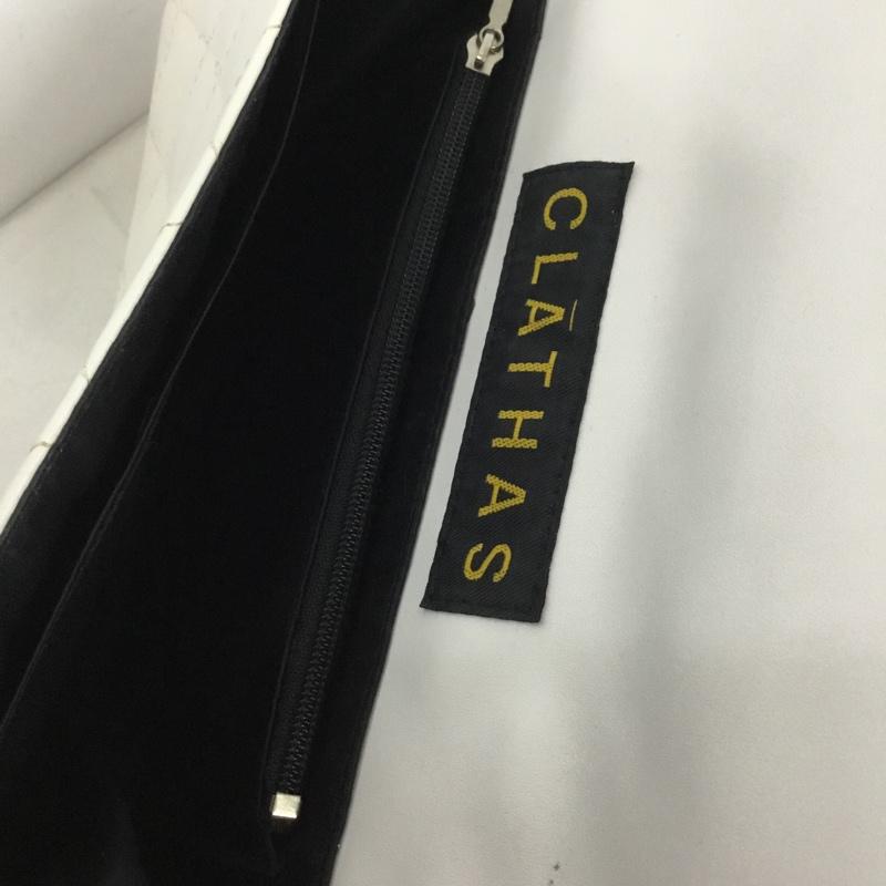 クレイサス CLATHAS ショルダーバッグ ショルダーバッグ 2WAY クラッチバッグ キルティング チェーン ワンポイント 白 / ホワイト /  レディース USED 古着 中古 10141660