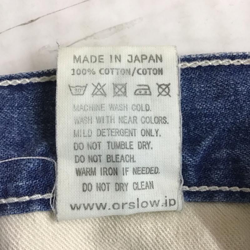 オアスロウ orSlow パンツ デニム、ジーンズ デニムパンツ ストレートパンツ ワイドパンツ カジュアルパンツ 2号 無地 インディゴ / インディゴ /  メンズ USED 古着 中古 10119011