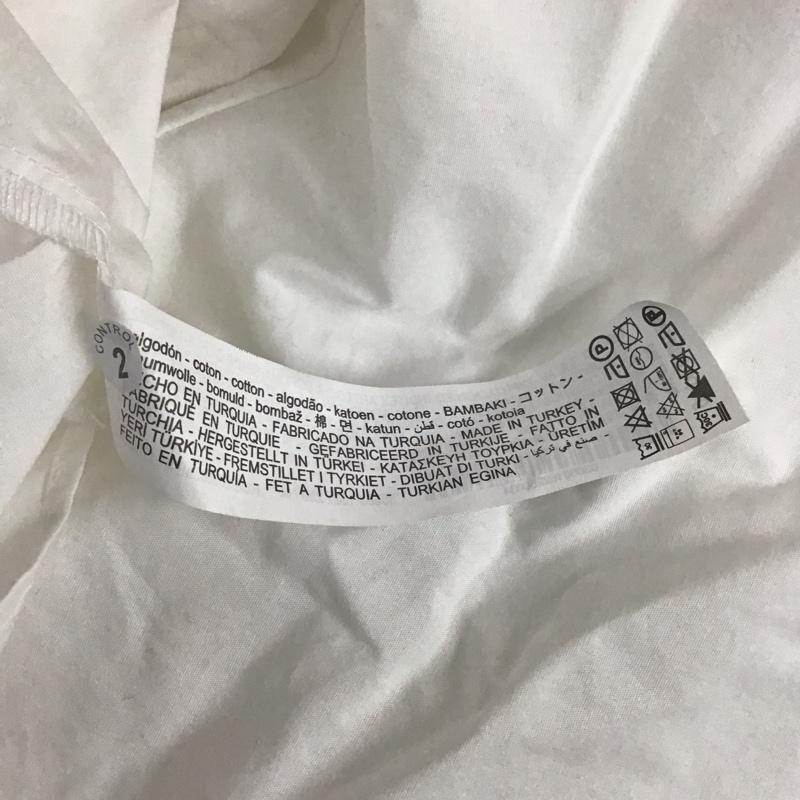 ザラ ZARA シャツ、ブラウス 七分袖 3666 162 250 フリル襟 ボリュームスリーブ M 無地 白 / ホワイト /  レディース USED 古着 中古 10107969