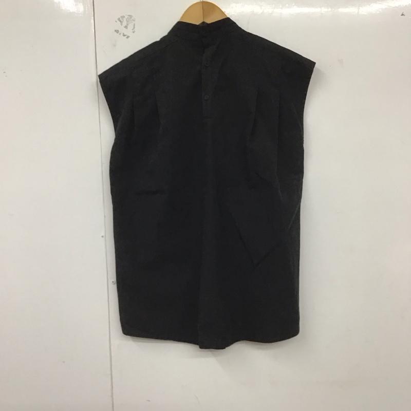 トゥデイフル TODAYFUL シャツ、ブラウス 半袖 12320410 Standcollar Sleeveless Shirts FREE 無地 黒 / ブラック /  レディース USED 古着 中古 10129278
