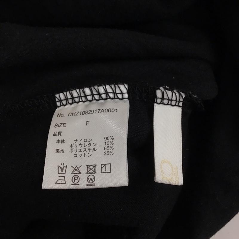 フーズフーチコ who s who Chico カットソー 長袖 FREE 無地 黒 / ブラック /  レディース USED 古着 中古 10126682