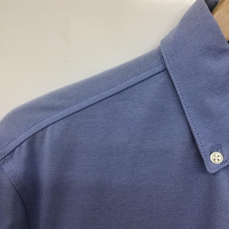 グリーンレーベルリラクシング green label relaxing ポロシャツ 半袖 3117-199-0135 WTOドライバーズアイボタンダウンポロシャツ 半袖カットソー XL 無地 水色 / ライトブルー /  メンズ USED 古着 中古 10139170