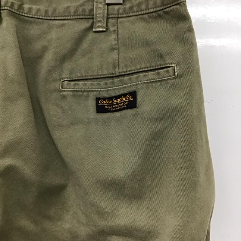 キャリー CALEE パンツ ショートパンツ ショートパンツ ハーフパンツ カジュアルパンツ L プリント カーキ / カーキ /  メンズ USED 古着 中古 10136733