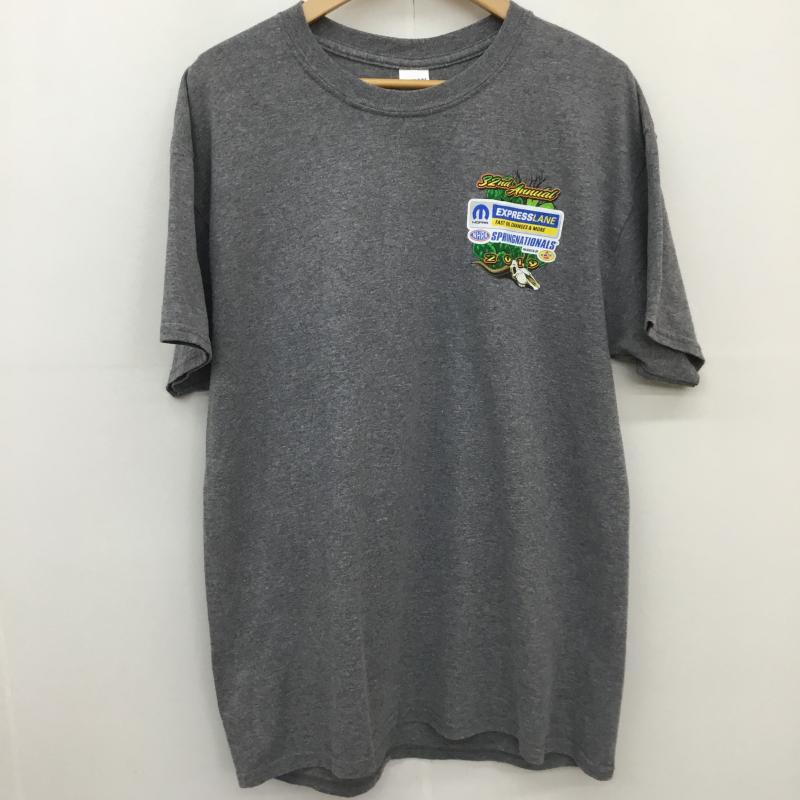 ユーズドクロージング used clothes Tシャツ 半袖 GILDAN RN93846 CA25181 Tシャツ グレー L プリント 灰 / グレー /  メンズ USED 古着 中古 10130954