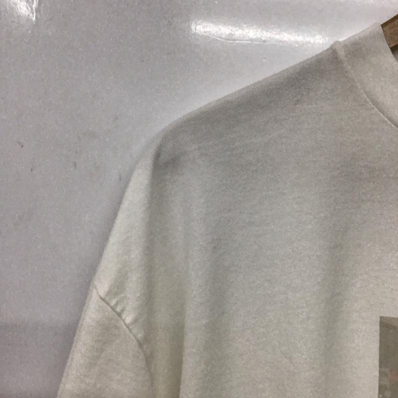 アワサ awasa Tシャツ 半袖 半袖カットソー プリントTシャツ クルーネックカットソー 3 プリント 白 / ホワイト /  メンズ USED 古着 中古 10151032