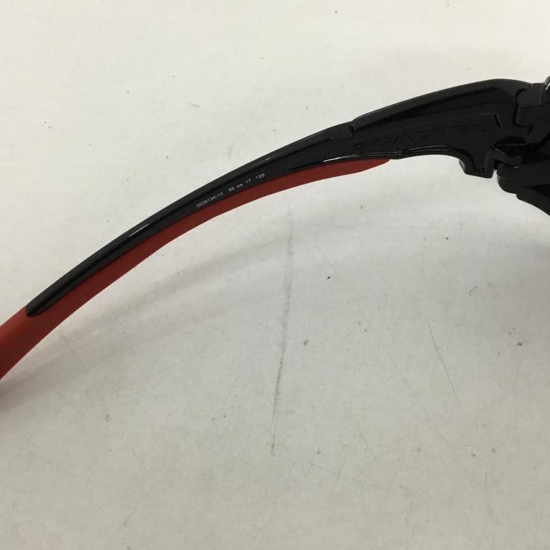 オークリー OAKLEY めがね・サングラス サングラス OO9134-10 SCALPEL ミラーレンズ ワンポイント 黒 / ブラック / X 赤 / レッド /  メンズ USED 古着 中古 10129368